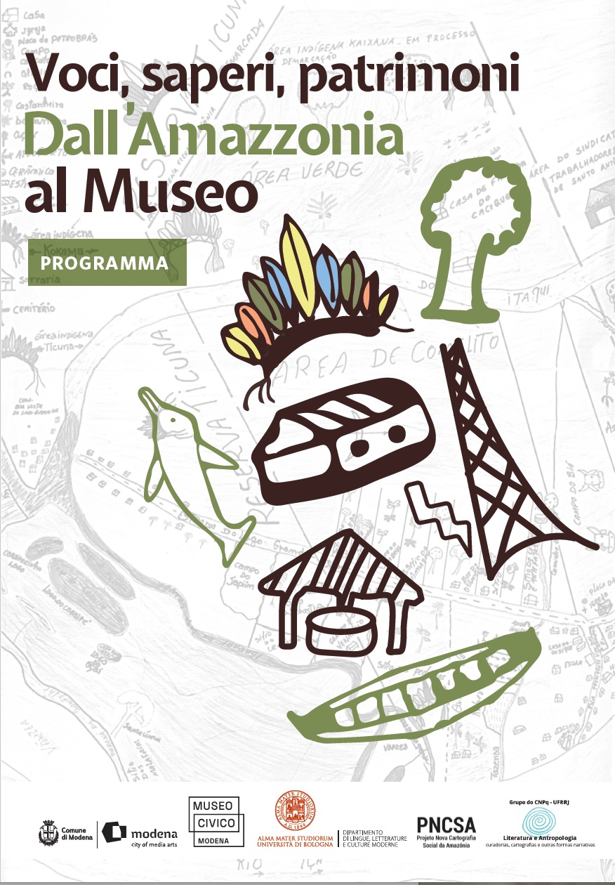 Cartaz do evento “Vozes, Conhecimento e Patrimônio da Amazônia Museu”